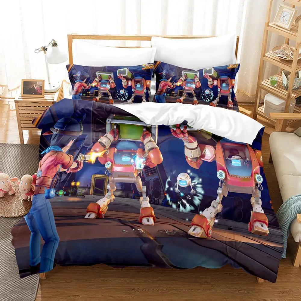3d Print Anime Game My Time at Sandrock Bedding Set Single Twin Full Queen King Size Bed Set Adult Kid Bedroom Duvet cover Sets 5