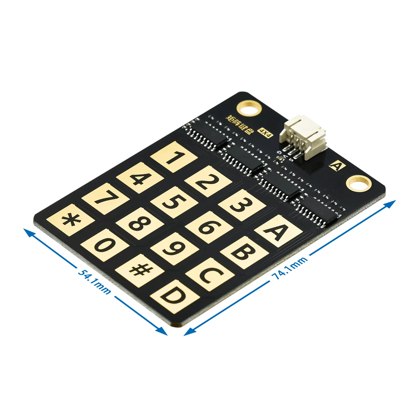 Tastiera a matrice 4X4 con 16 tasti capacitivi, comunicazione I2C con rilevamento del tocco - immagine 4