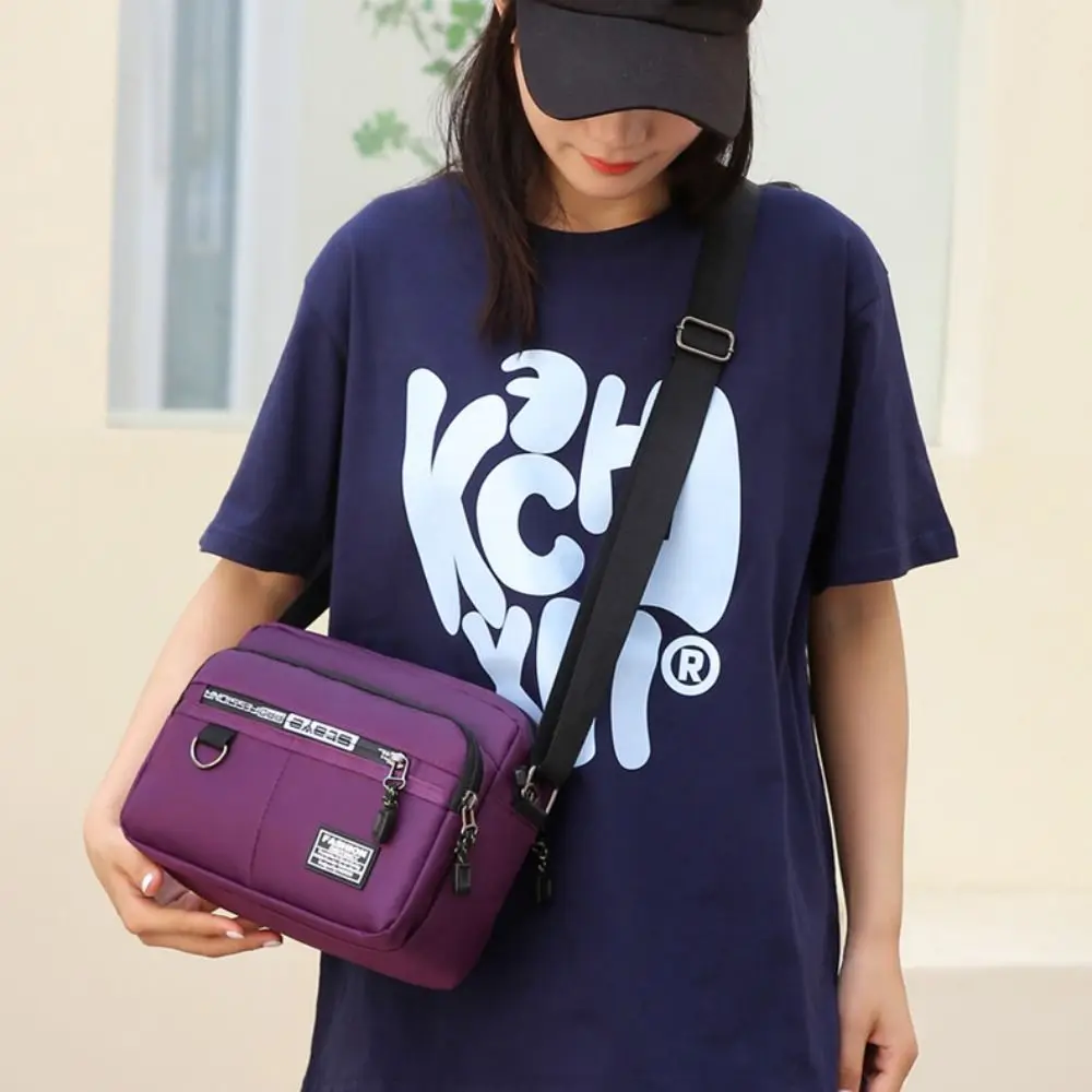 

Multi-pocket Crossbody Bag Durable Nylon Casual Shoulder Bag Travel Bag Unisex