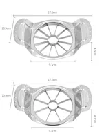 8/12ส่วนเท่ากันสแตนเลสที่แบ่ง Apple ผลไม้เครื่องหั่นผลไม้แบ่งเกลียวอุปกรณ์ครัวเครื่องมือทำครัวอุปกรณ์เสริม 3