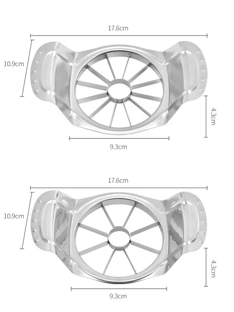 8/12ส่วนเท่ากันสแตนเลสที่แบ่ง Apple ผลไม้เครื่องหั่นผลไม้แบ่งเกลียวอุปกรณ์ครัวเครื่องมือทำครัวอุปกรณ์เสริม 3