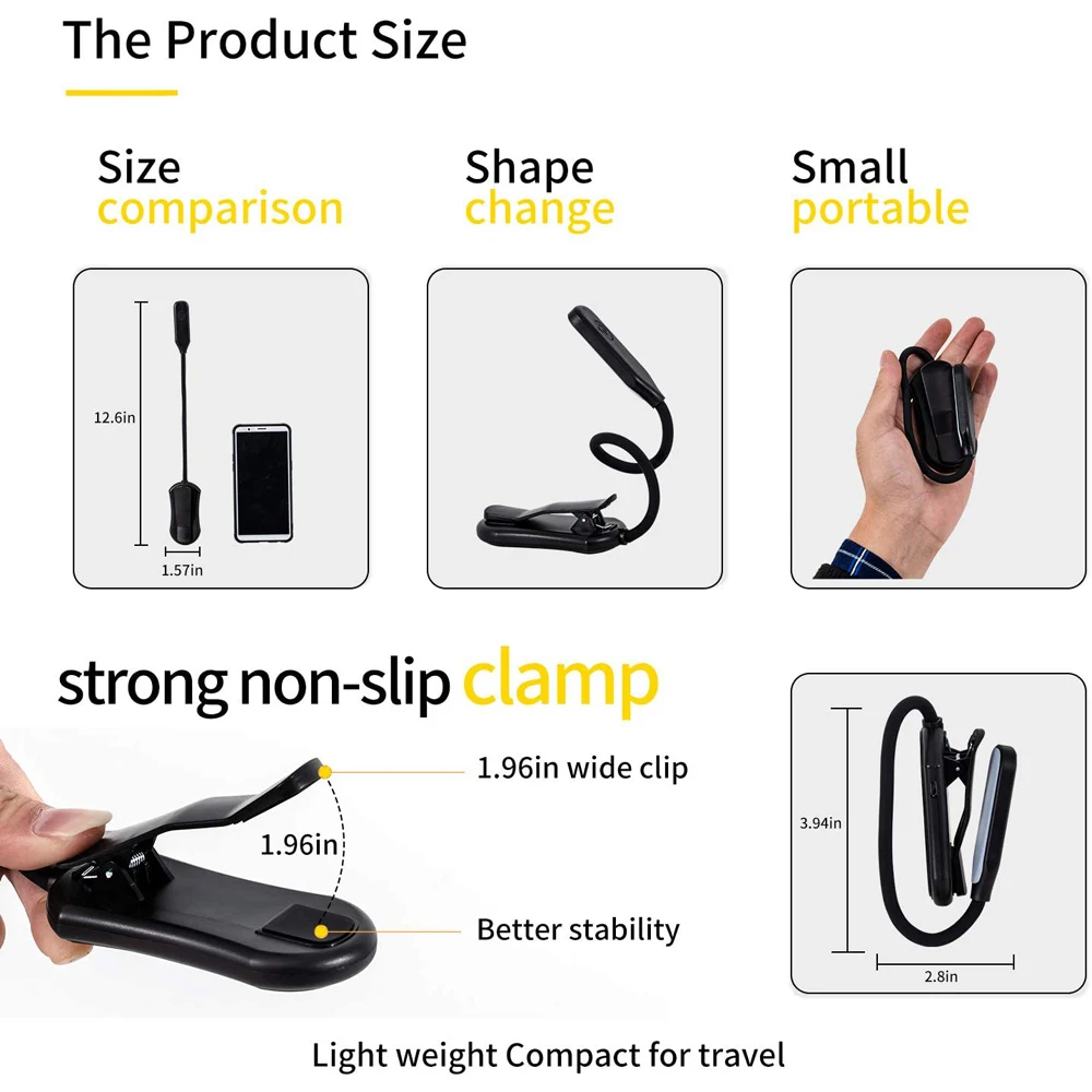 Rechargeable Book Light 3