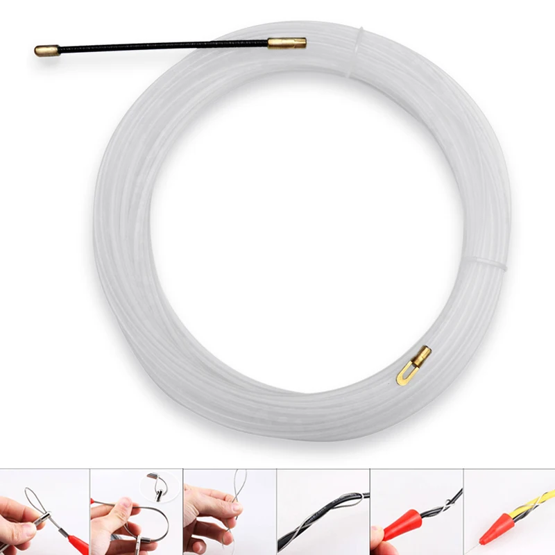 Description Picture 3 of itemNylon Electric Cable Push Pullers Duct Snake Rodder Fish Tape Wire Pulling Puller Extractor Guide Device for Electrician