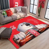 Soft and Stylish Rugs Carpets with C-Coca Cola Logo Print for Bedroom Living Room Sofa Mat Room Decor 1