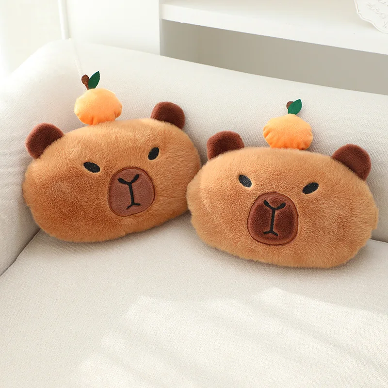 Neck Pillow Capybara Plushies Plush Shoulder Protection Kapibala Kawaii Car Decoration Of Car Supplies lovely Plushie Toy Gift