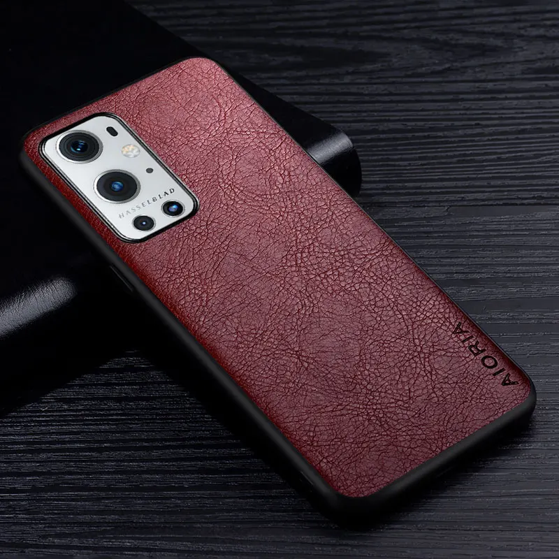Luxury Business Retro Litchi Pattern Leather Phone Case