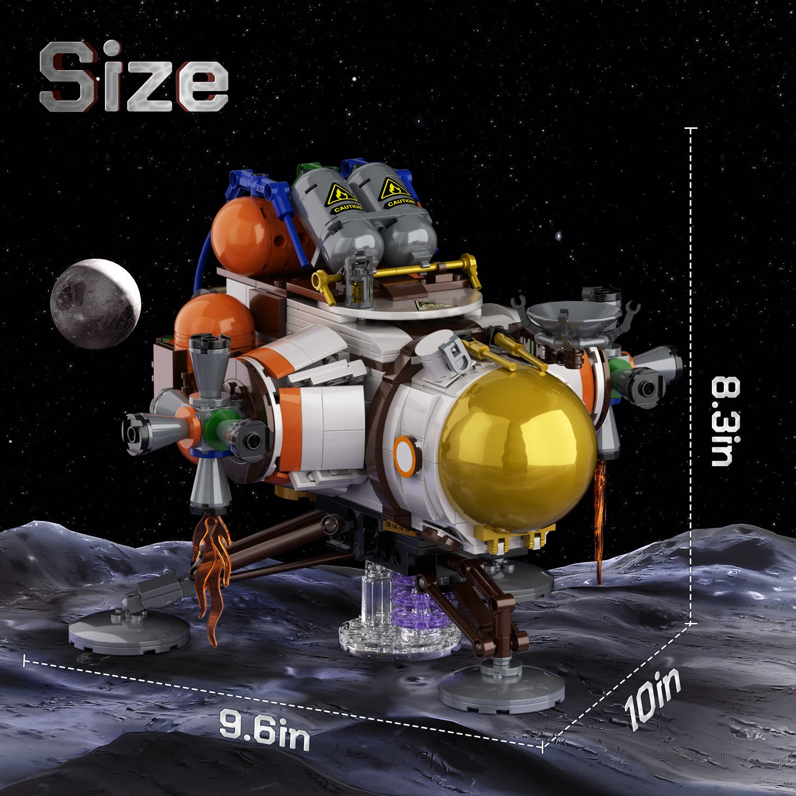 MOC Outered Wilds Building Blocks Set Hearthian Ship Spacecraft