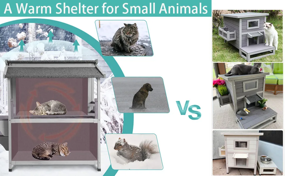 a warm shelter for feral cats