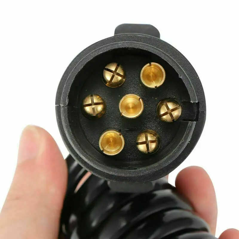7 Pin To 13 Pin Trailer Connector Electric Adapter Plug 2M Truck Extension Cable 12V Waterproof RV Plug Socket Adapter Caravan trailer plug adapter trailer socket trailer plug socket trailer plug