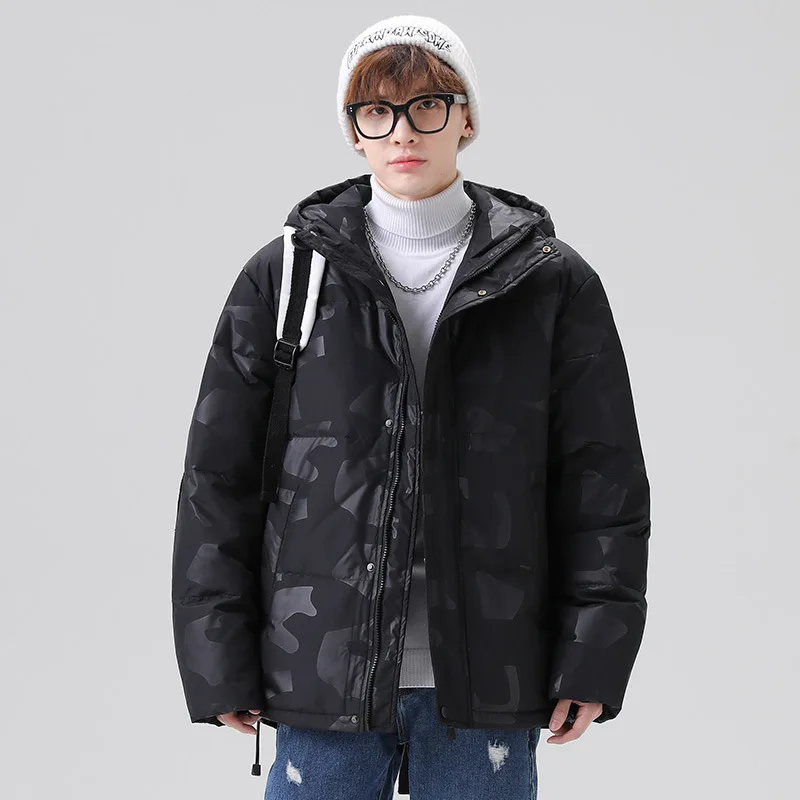 

Winter New Fashion Bread Coat Climbing Trend Rare Couples Korean Luxury Clothing Down Cotton Traf Jumper Streetwear Men Jacket