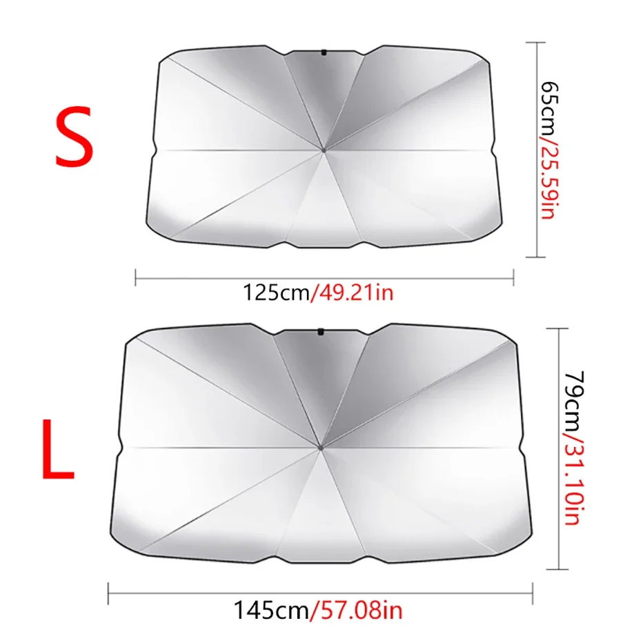 Car Sunshade Umbrella Front Windshield Sunscreen Heat Insulation