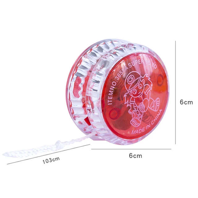 1PCS NEW Creative Glow LED Flashing YoYo Ball Classic Children Clutch Mechanism Magic Yo-Yo Toys For Kids Toy Party Fashion Toy 6