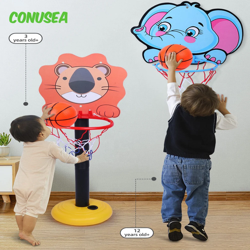 Basketball Toy Cartoon Animal Children Family Interactive Educational Toy Punching Indoor Outdoor Shooting Toys for Boys Girls children s electric car baby cartoon remote control four wheeled children birthday gifts family outing toy bumper car 6 12y