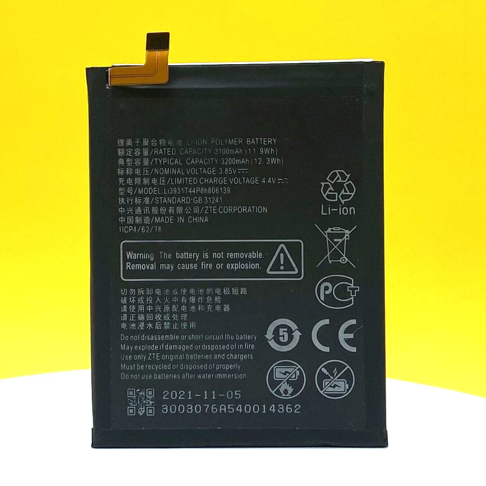 New 3200mAh Li3931T44P8h806139 Battery For ZTE Blade V9 V10 /V9Vita /V10Vita /A7 Vita /A4 /A5 2020 /A7 2019 Mobile Phone