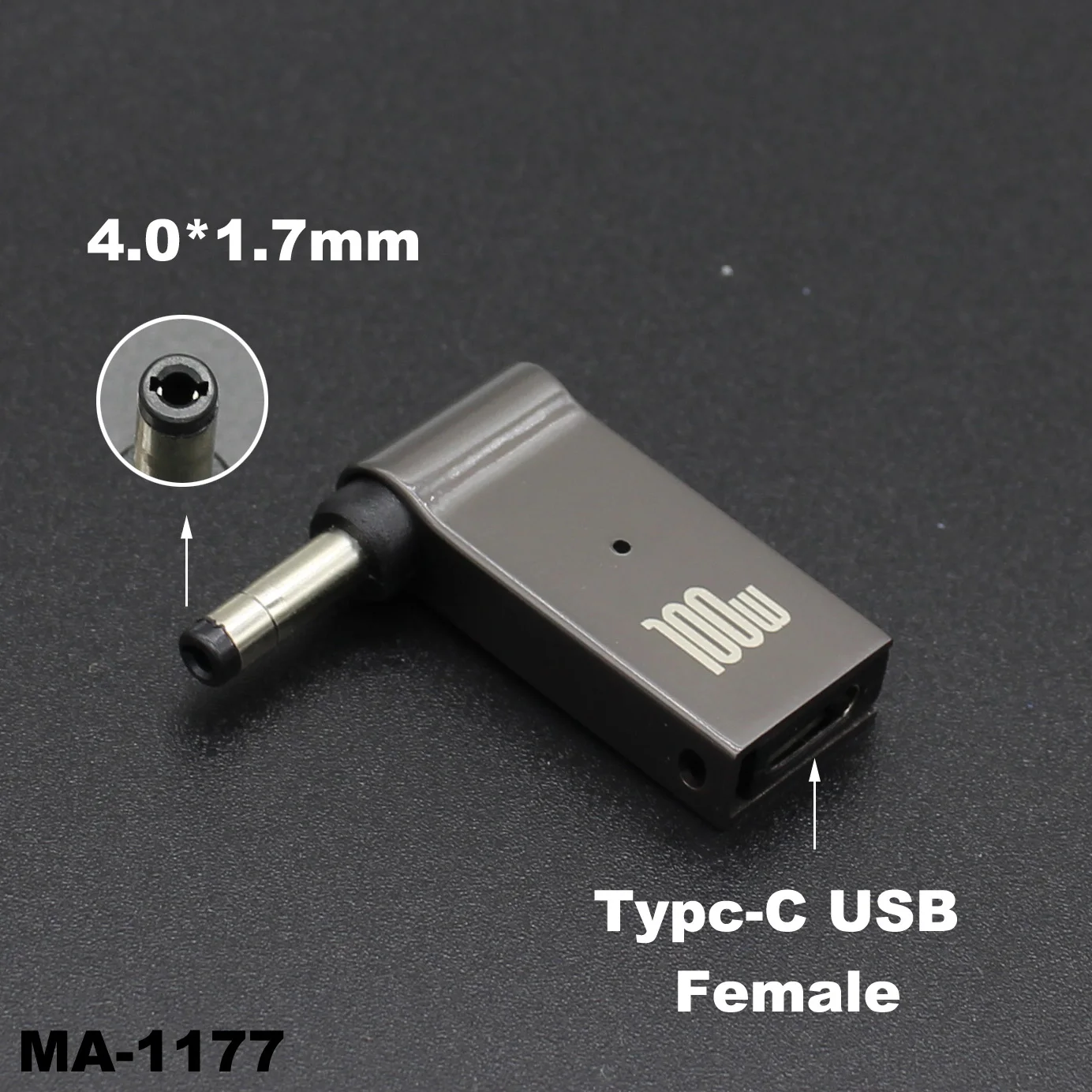 100W USB-C to DC Power Adapter Converter for Universal Laptop Charging