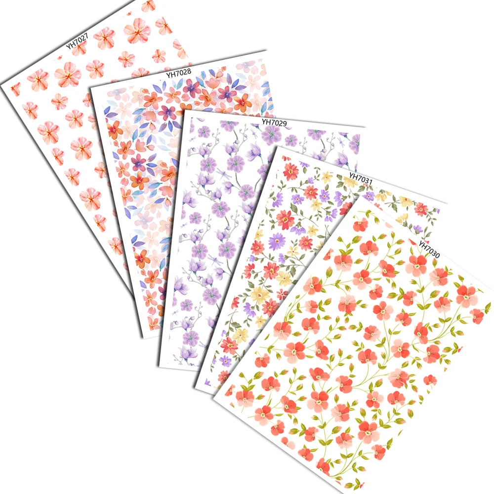 Colored Pattern Polymer Clay Transfer Paper Water Soluble Disposable Stickers Printing Paper Earrings Making Decal