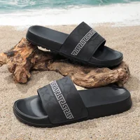 Men's Summer Breathable Hollow out Slip-On Slippers Home Bath Anti-Slip Casual Wear Large Size Cool Slippers EVA Material