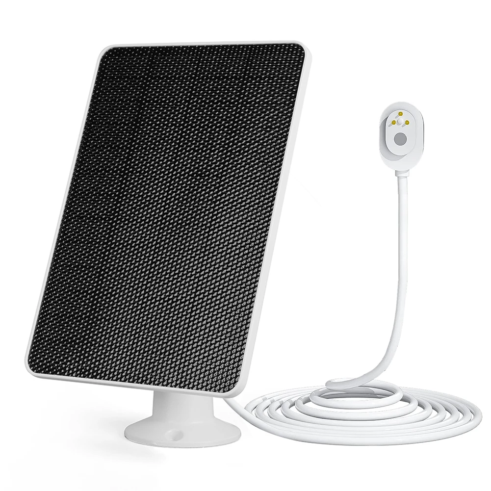 Solar Panel Charger 12W 1/2Pcs For Arlo Ultra/Ultra 2/Pro 3/Pro 4 Floodlight Security Camera With Bracket and 3Meters Cord portable solar panel solar charger panels solar panels solar charger solar battery charger