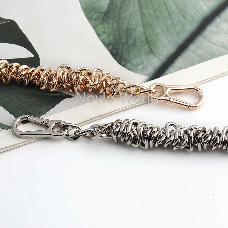 2/10/20PCS 39CM Aluminium Metal Chains With Buckles For DIY Replacement Crossbody Shoulder Bags Purse Handbags Belt Accessories