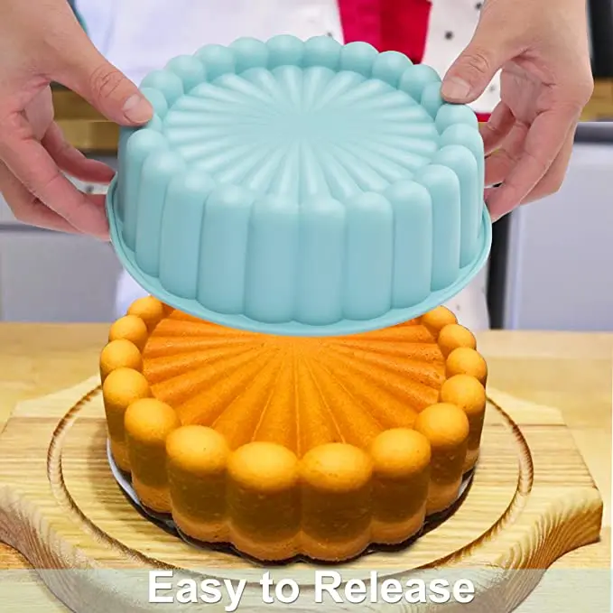8 inch Silicon Round Cake Pan Reusable Strawberry Shortcake Baking