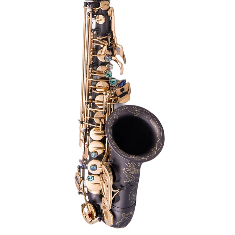 

New Alto Saxophone high quality musical instruments black gold Alto Sax Beginner Professional performance and case