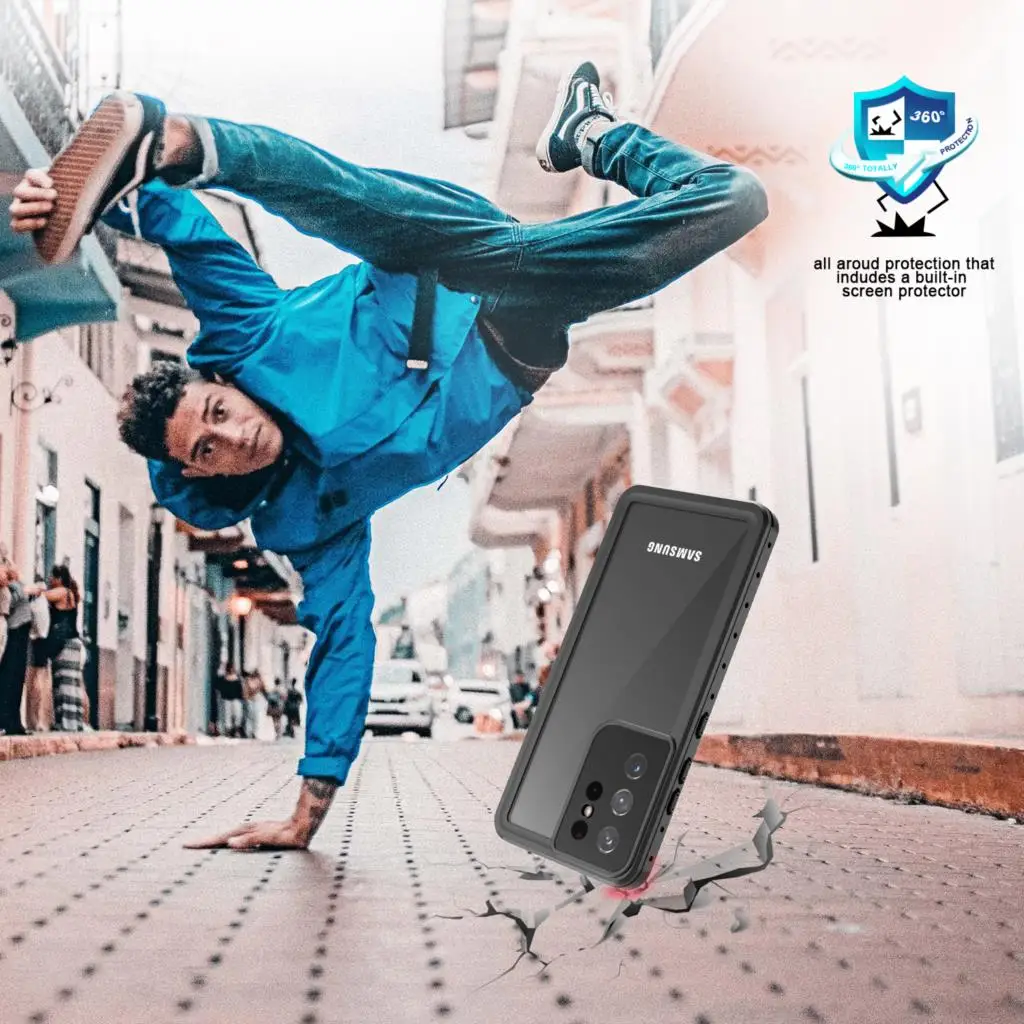 New IP68 Waterproof Cases For Samsung Galaxy S21 Ultra S21 Plus Shockproof Diving Protect For Galaxy Note 20 CASE Cover