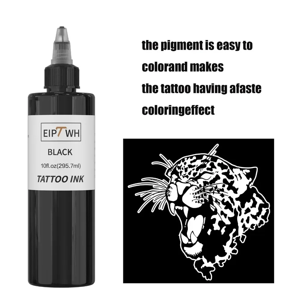 295.7ml EIPTWH Black Tattoo Ink Pigment Secant Black And Totem Professional DIY Tattoo Pigment Permanent Body Art