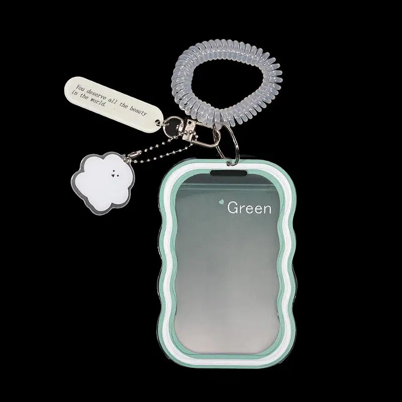 Kreatives Design Kpop Fotokartenhalter Transparenter Kartenhalter Schlüsselanhänger Fotohüllen Buskartenhalter Studentenausweishülle Fotoschutz – Detail 29