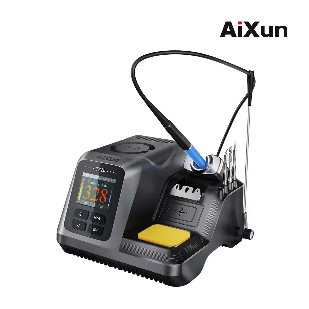 AIXUN T320 지능형 납땜 스테이션, 정밀 재작업 도구, 휴대폰 수리용 납땜 다리미 팁, T245 T210