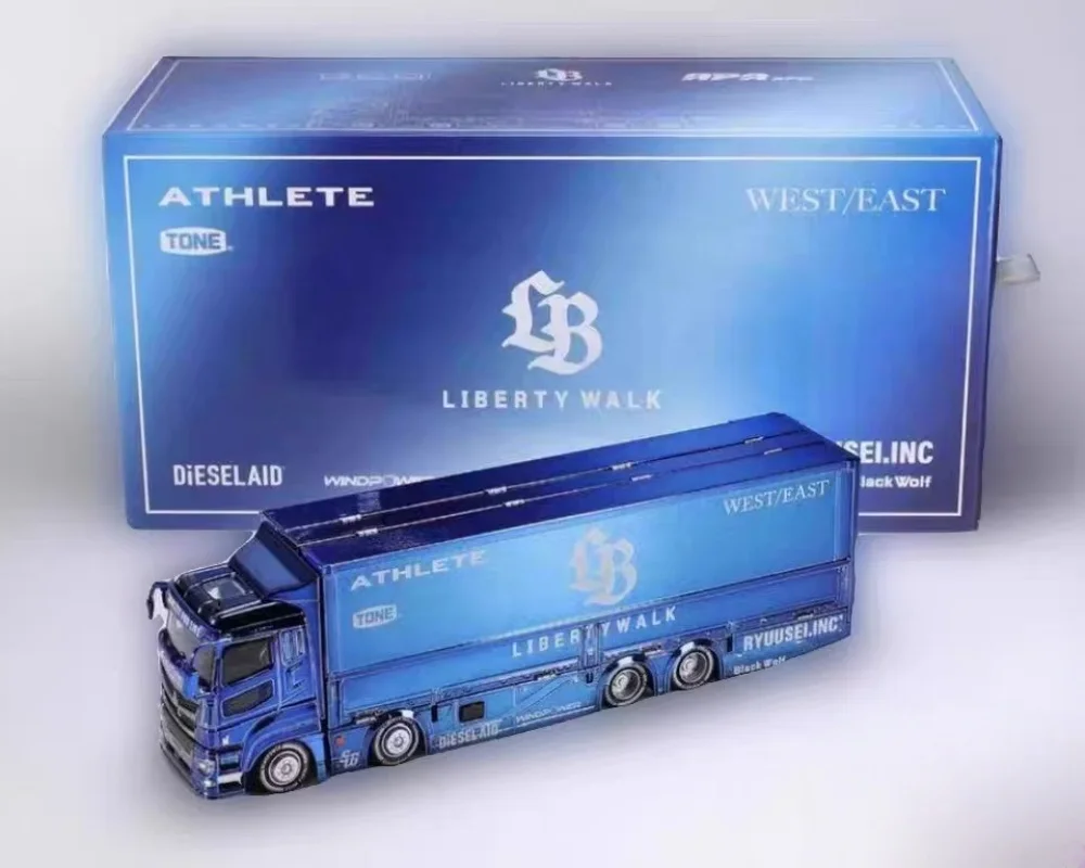 1:64 Mitsubishi FUSO container truck Transporter LBWK JDM flying