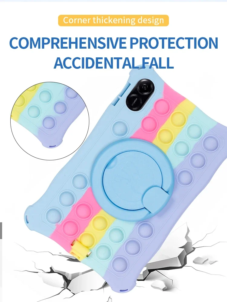 Capa de Silicone Macio para Huawei Honor Pad x9 11 5x8 Pro 11.5 2023 Eln-w09 L09 Suporte do Tablet com Alça de Ombro - Imagem 4