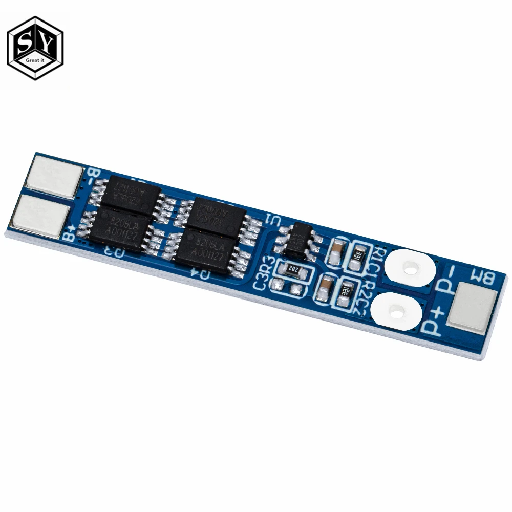 Battery Protection Board 2S 7.4V 8A Li-ion 18650 Lithium Battery Charger Protection Board 8.4V Overcurrent Overcharge / Overdischarge Protection