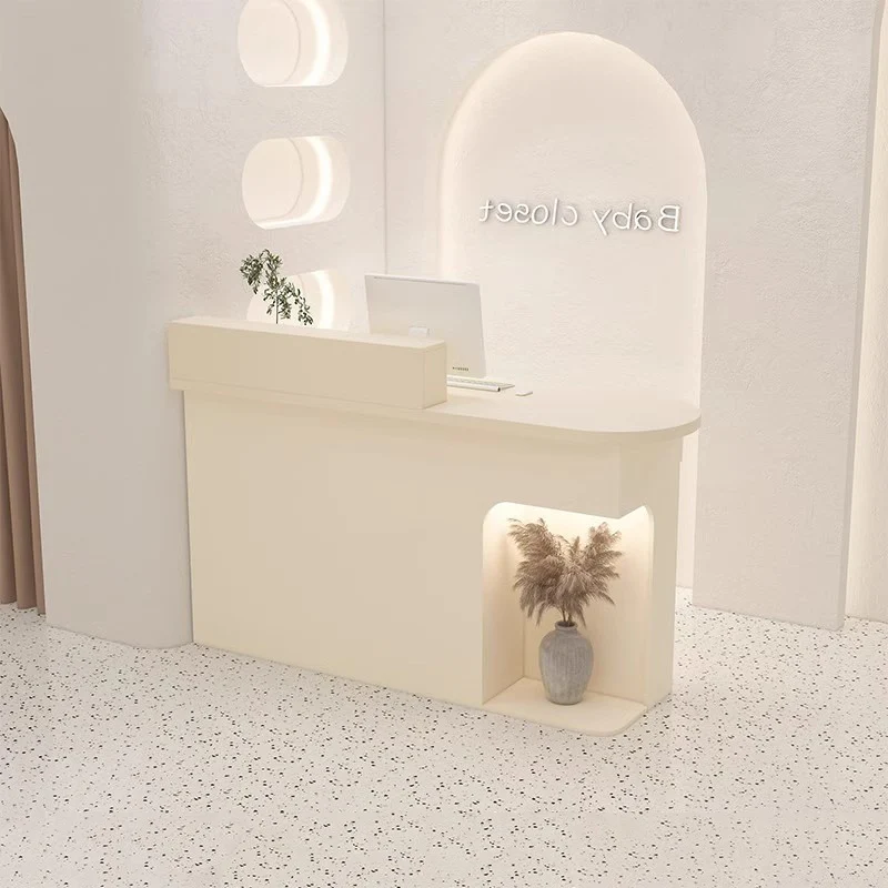 shelves drawers Reception Desks beauty aesthetic design economic Reception Desks clothes store comptoir caisse office furniture