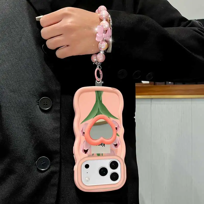 Stay Happy Phone Accessory Set: Phone Case, Lanyard & Stand