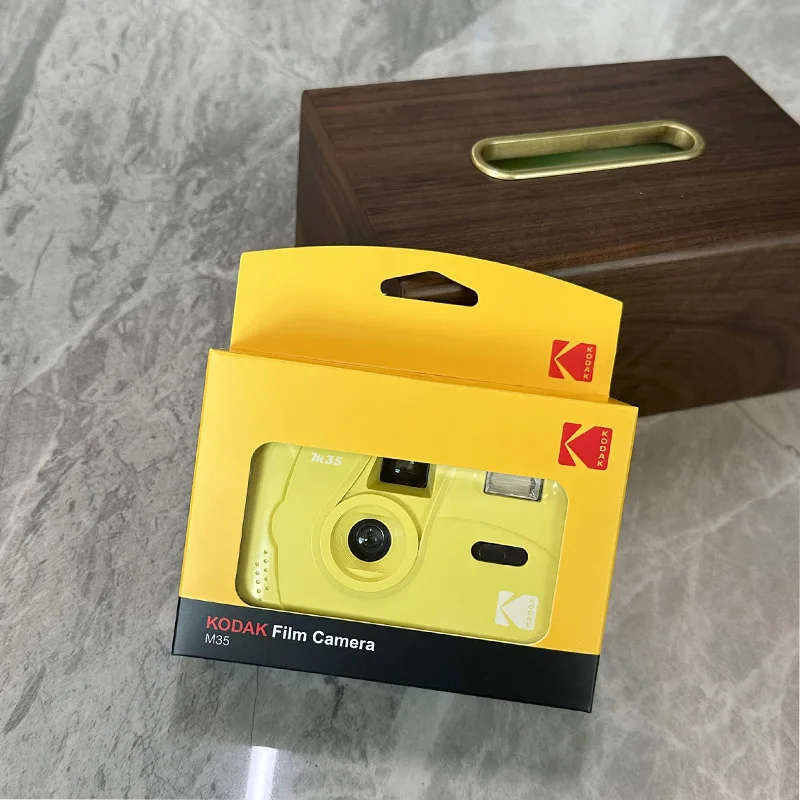 New Corn Yellow M35 Film Camera Kodak Non-Disposable Retro Film Machine Manual Reusable 1-6 Pcs Film Camera with Flash Function