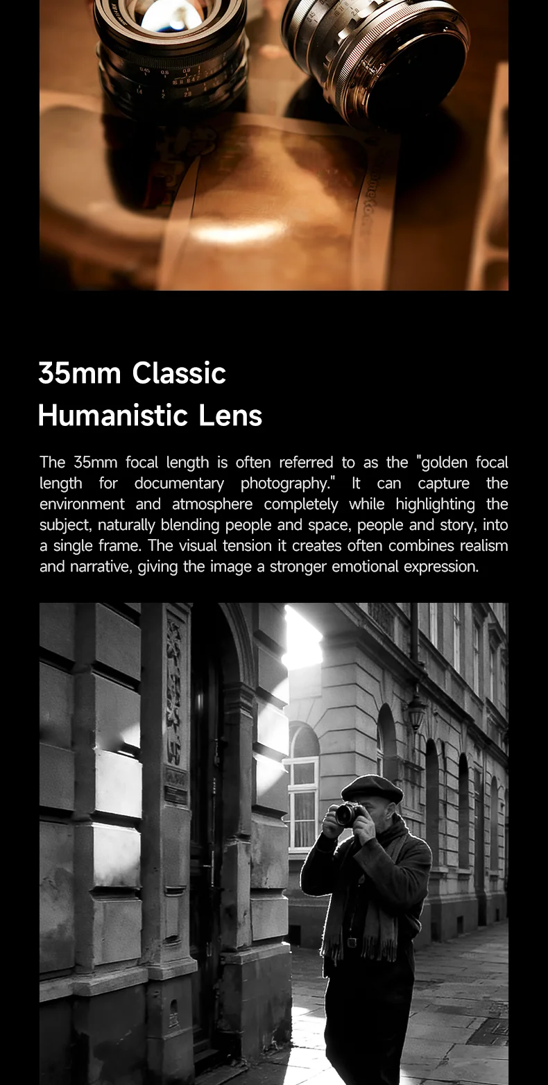 Brightin Star 35 mm F1.4 Vollformat-Objektiv mit manuellem Fokus für spiegellose Kameras – Detail 8