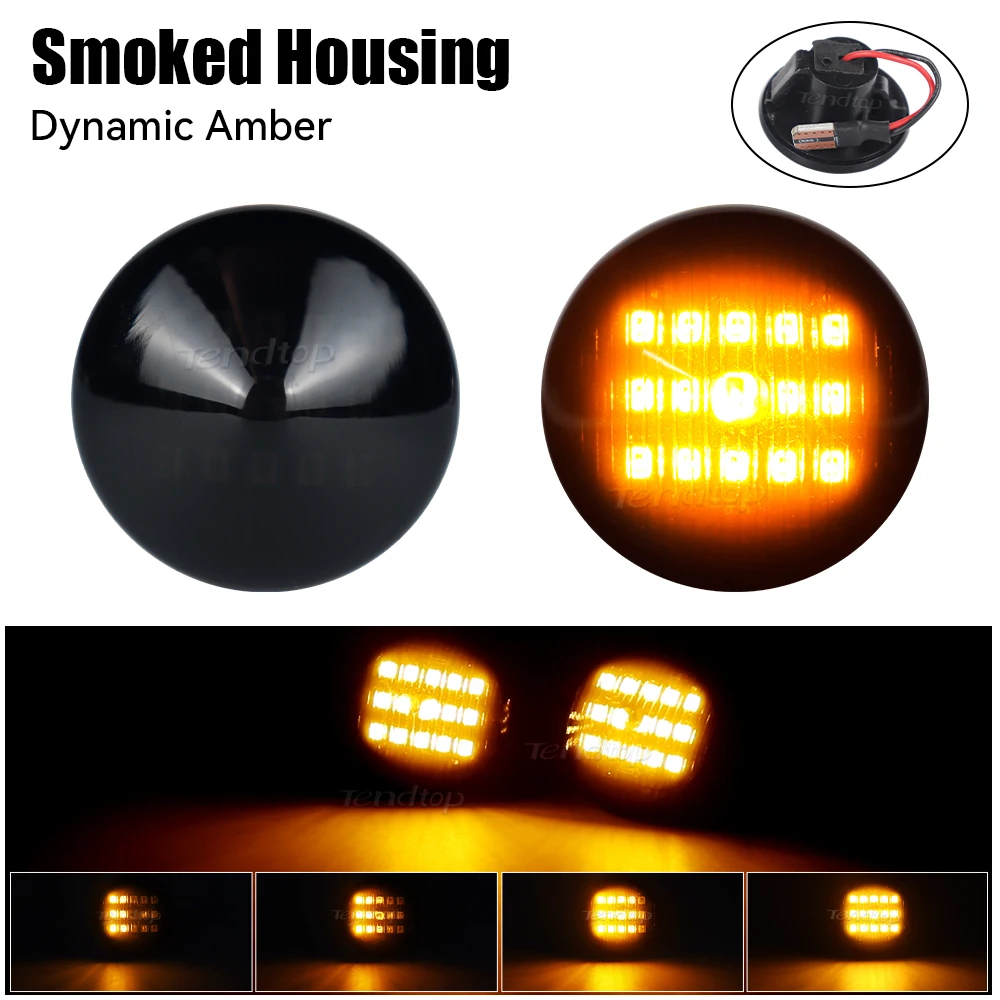 Luci Indicatrici LED Dynamic Blink Per Fiat Punto E Doblo - Nero, Sequenziale, 12V - Foto 5