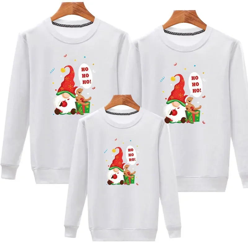 Sudadera con estampado navideño de familia, traje a juego, jersey para madre, padre, hija e hijo, camisa de aspecto familiar de invierno