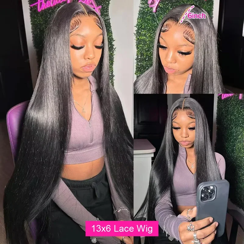 40 Inch Straight 13x6 Lace Frontal Wigs Human Hair 13x4 Hd Lace Wigs Bone Straight Human Hair Wig 5x5 Glueless Wig For Women