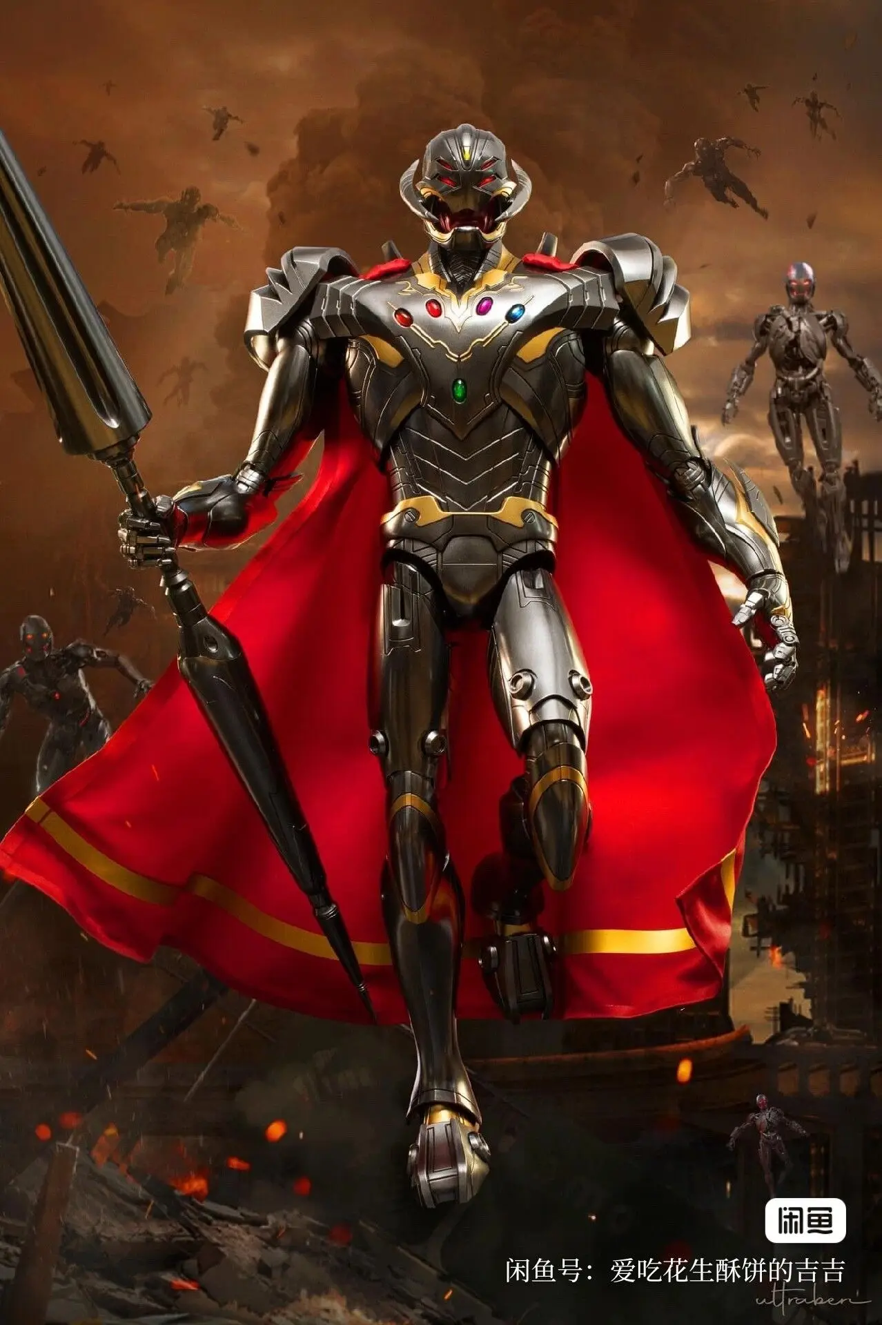 

Фигурки героев аниме HOTTOYS HT Marvel WHAT IF Infinity Ultron Vision TMS063 1/6, Коллекционная модель, подарок для хобби