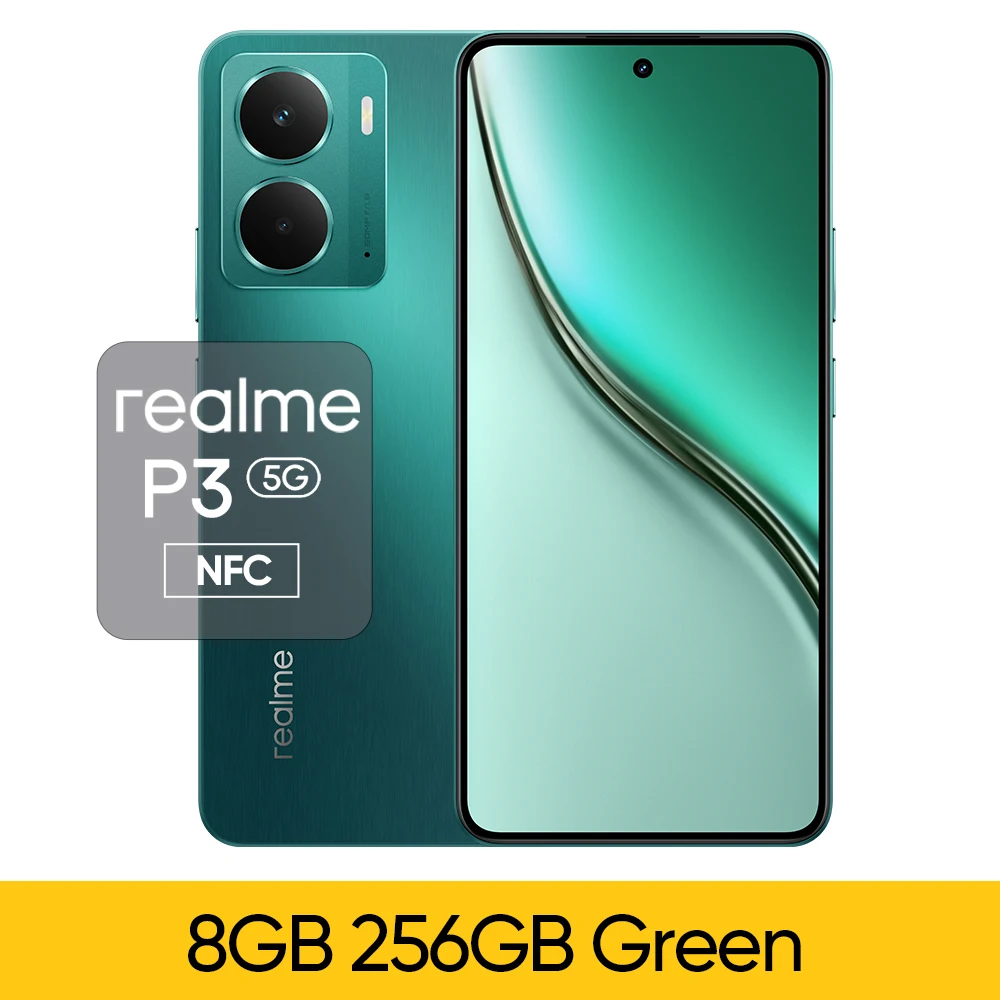 新品 Realme P3 12GB/256GB Antutu約76万 グリーン 新品 Realme P3 12GB/256GB Antutu約76万 グリーン realme P3