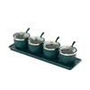Seasoning Storage Box Condiment Bottles Pepper Sugar Container Bowl Salt Shaker Jars Sesame Bottle with Lid Kitchen Accessories 6