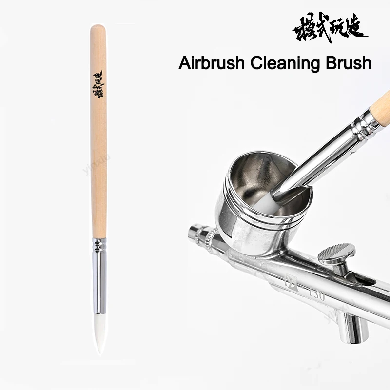 MSWZ Airbrush Cleaning Brush Special Solvent Resistant Cleaning Pen For Gundam Models Making Hobby Modeling Cleaning DIY Tools
