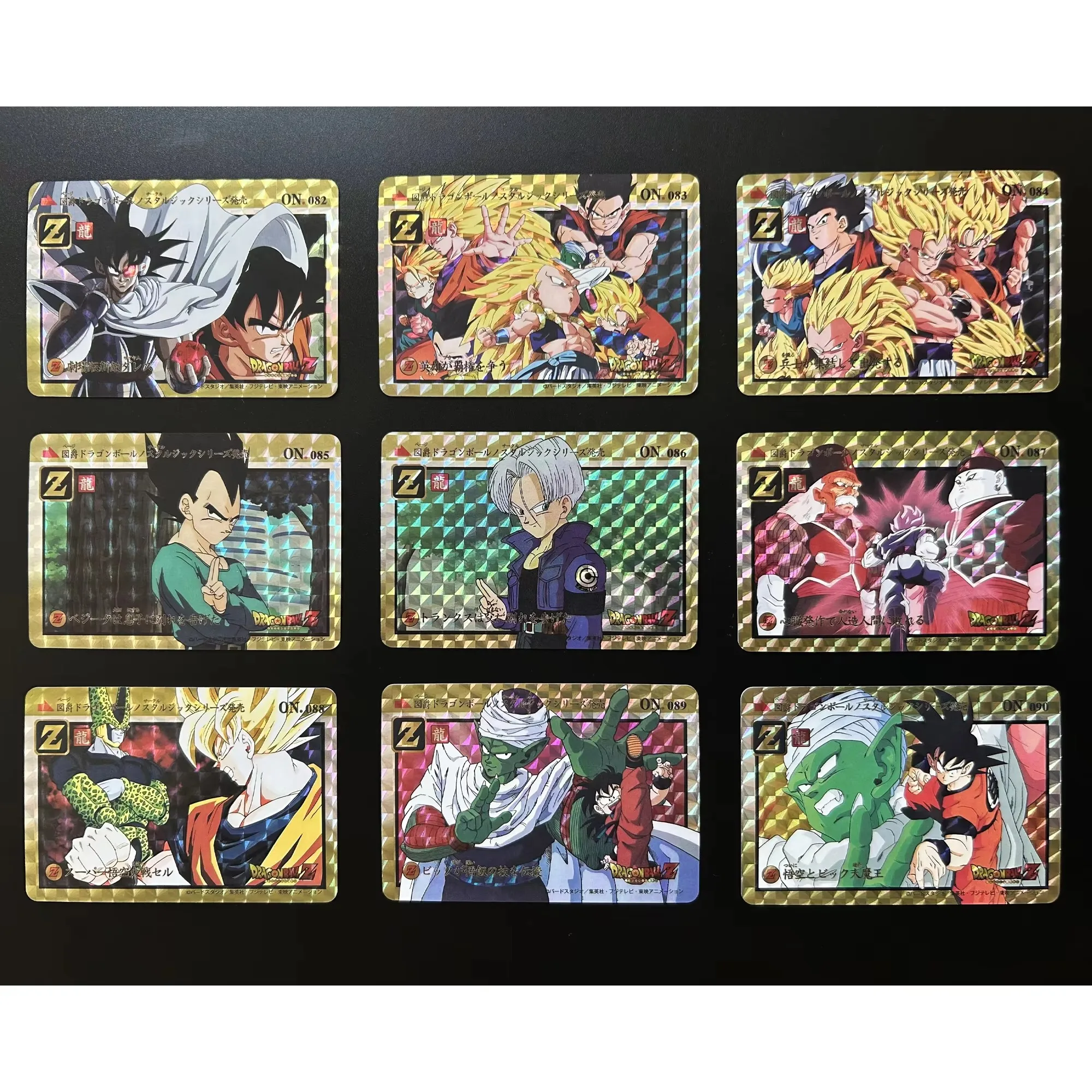 27Pcs/set Dragon Ball Super Saiyan Goku Gohan Vegeta Piccolo Frieza Cell Flash Card Classic Anime Collection Cards Gift Toy