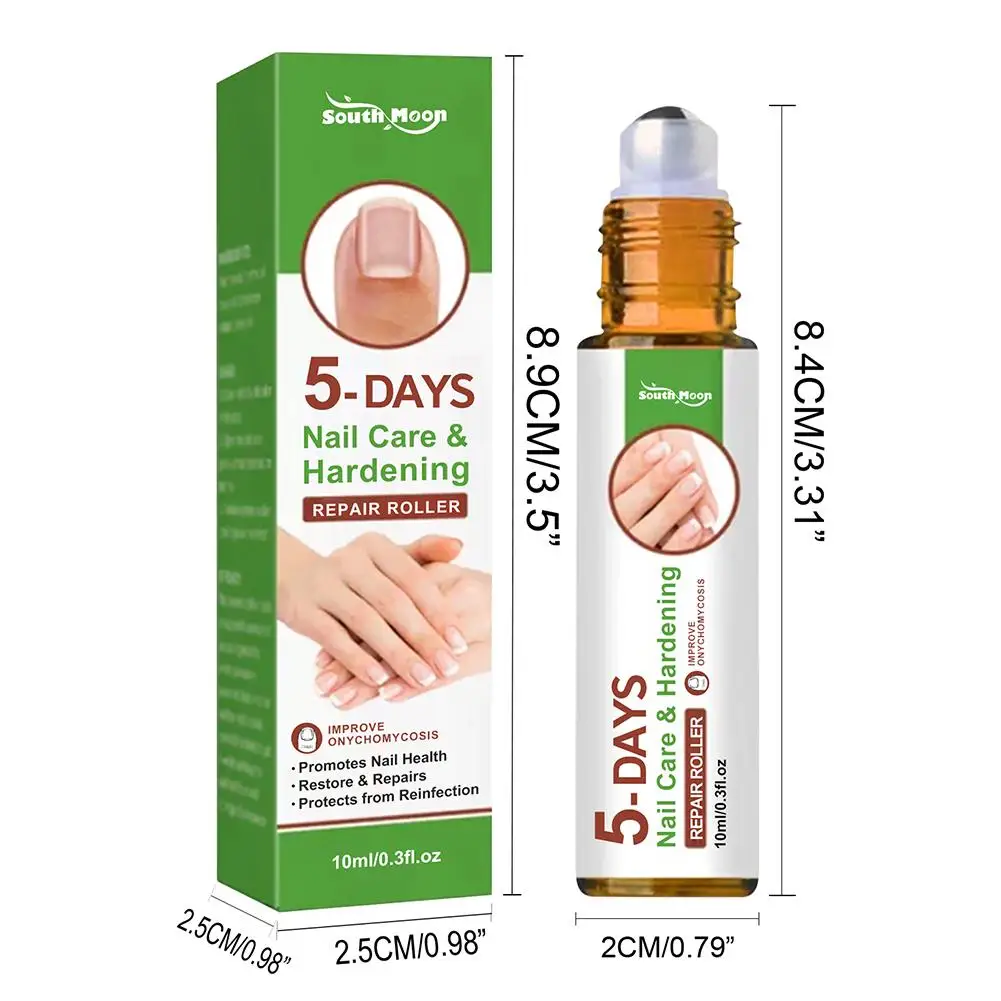 5 Days Nail Growth And Hardening Repair Roller Nail Repair Softening Removing Thickening Brightening Nutrient Solution nail growth solution