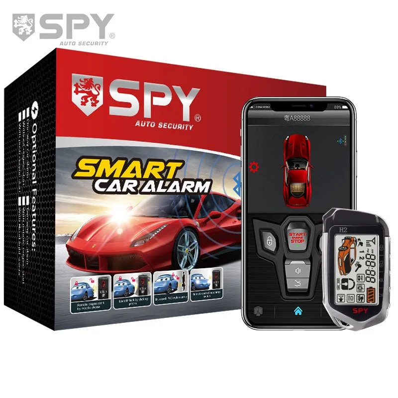 One Button Start Stop 2 way Car Alarm Kit with Smart Phone Remote Control Igniti