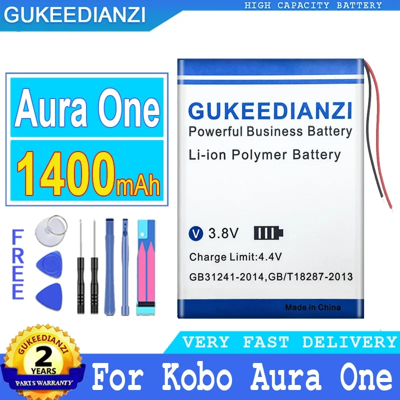 

1400mAh High Capacity Mobile Phone Battery For Kobo Forma Aura One E-ink E-book Reader Smartphon Batteries