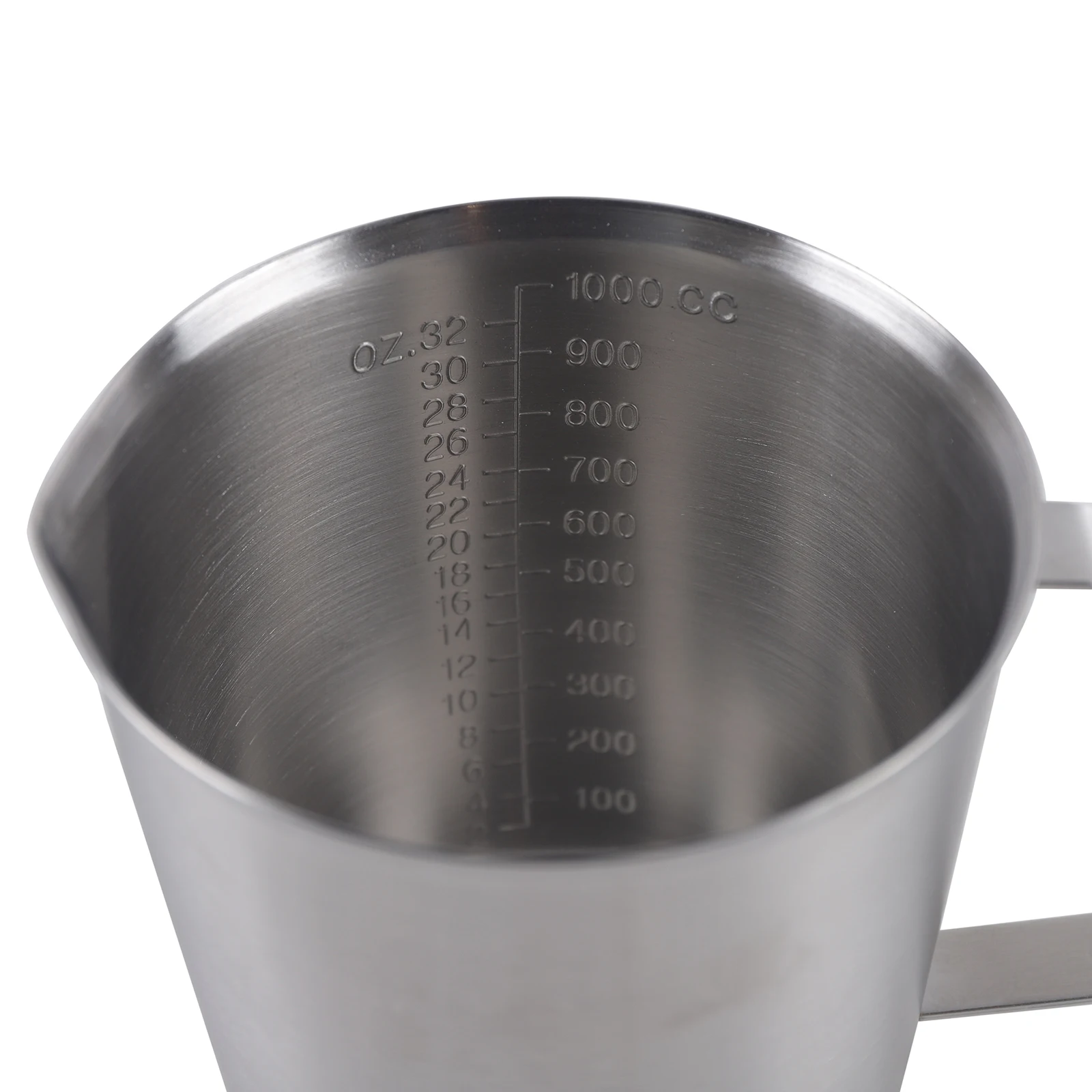 1000 ml Messbecher aus Edelstahl 304 mit ML- und OZ-Skala, Messbecher für flüssige und trockene Lebensmittel zum Backen in der Küche, Kaffee – Detail 15