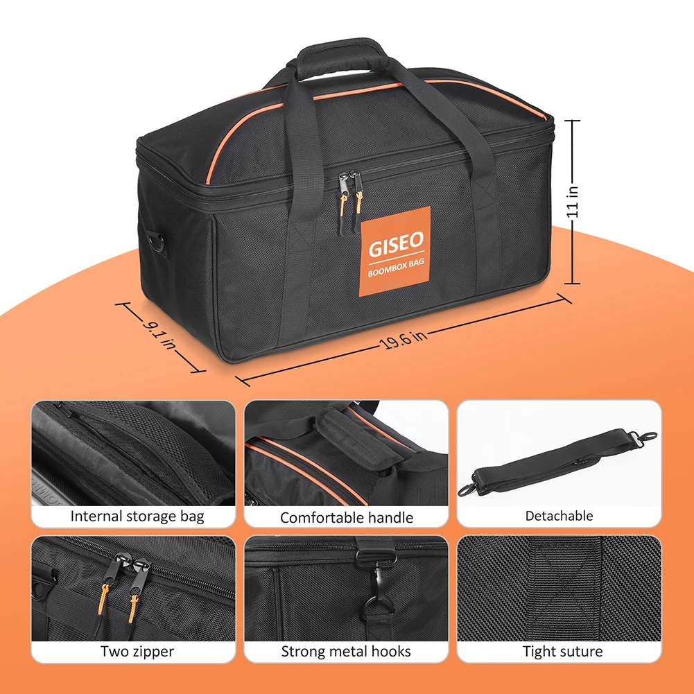 Oxford Cloth Carrying Case Adjustable Strap Waterproof Bluetooth-compatible Speaker Bags Dustproof for JBL BOOMBOX 3/BOOMBOX 2
