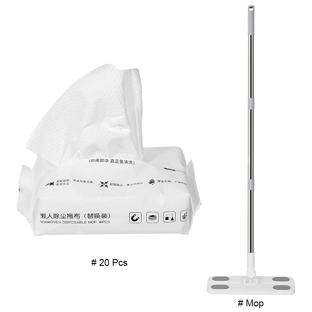 Plastic 360 Degree Rotation Dry Wet Flat Mop for Hardwood Laminate Tile Floor